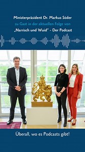 Danke für die Einladung: Bin zum Talk im Podcast „Narrisch und Wuid“. Tolles Gespräch über die Aufgaben als Ministerpräsident und das bayerische Lebensgefühl. Reinhören lohnt sich! | Markus Söder