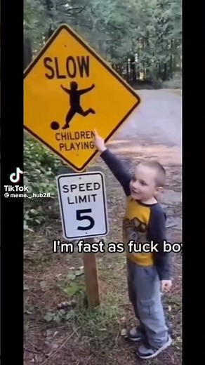 Bro really said I'm fast as F boyyy #fast #meme #kid #funny #slow #crazy #lion #cannonevent #rip #no