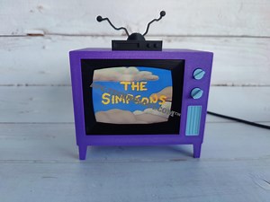 The Simpsons Mini TV - Etsy