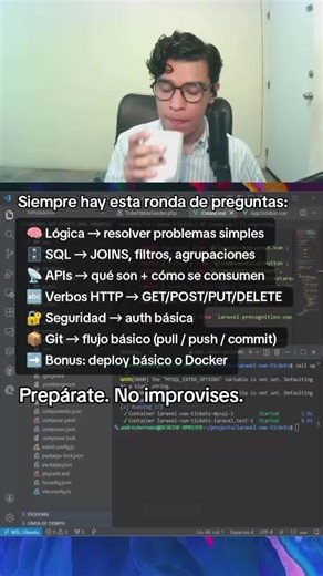 Cuando postulas a un trabajo como dev-fullstack, las preguntas caen en lo básico… y lo esencial. Domína esos puntos y estarás un paso delante. #fyp #fullstack #job #dev #programacion