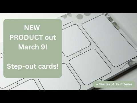 NEW PRODUCT! Step-out cards! Available March 9!