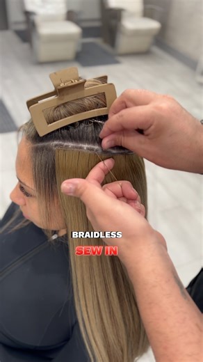 Transform your look with a Braidless sew-in! Suitable for almost all hair types, this method not only offers a seamless blend but is also time and cost-effective. With move-ups every 2 months, you can reuse the same hair up to 4 times or more! Invest in your hair, it’s the crown you never take off. #HairEducation #BraidlessSewIn #naturalhairtips | Siutse Miami