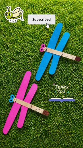 DIY Grasshopper Craft 🦗✨ | Easy Popsicle Stick Idea #shorts