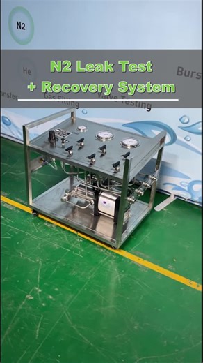 N2 Leak Test Recovery System #leaktest #airtightness #n2 #nitrogentest