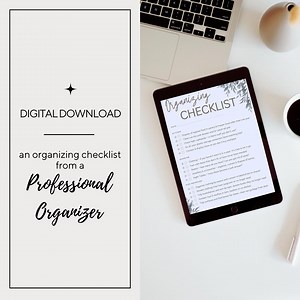 Organizing Checklist - Etsy Canada