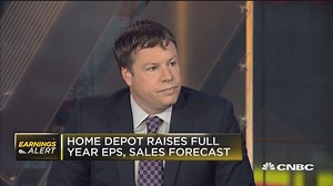 Home Depot beats Street, raises guidance for full year