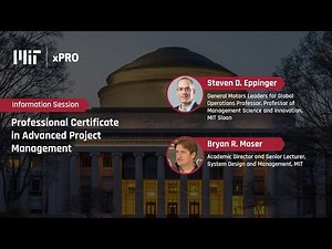 Information session on MIT xPRO’s Professional Certificate in Advanced Project Management program