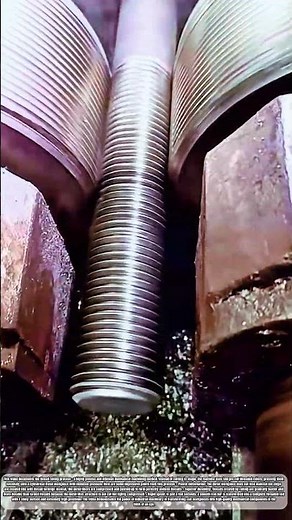 Thread rolling is a highly precise and efficient mechanical machining process #job #iron #machine