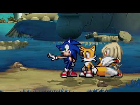 Goku, Vegeta & Gohan vs Sonic, Tails & Knuckles | Speed vs Saiyan Power | MUGEN/IKEMEN Epic Battle