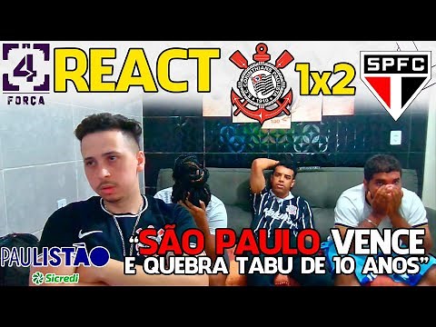 REACT CORINTHIANS 1X2 SÃO PAULO - PAULISTÃO 2024
