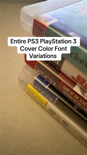 All PlayStation 3 PS3 Cover Color Font Variations through the years #ps3 #playstation3 #coverart