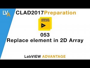 LabVIEW CLAD 053 Replacing element in 2D Array