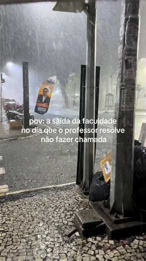 POV: a saída da faculdade no dia que o professor não faz chamada