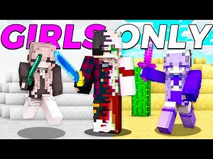 I Got TRAPPED in the 'GIRLS ONLY' Server in Minecraft!