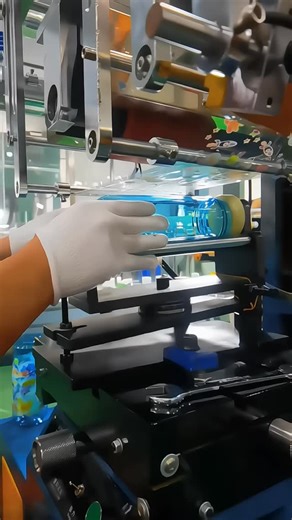 Heat transfer machine printing design on plastic PET jar #plasticjar #petjar #bottlejar #plasticbottle #plasticpackaging #printing #bottleprint #printingmachine #labellingmachine #plastik #plastic #plasticos #plasticindustry #bottlepackaging #printingindustry #plasticmachinery | Zhang Luzheng