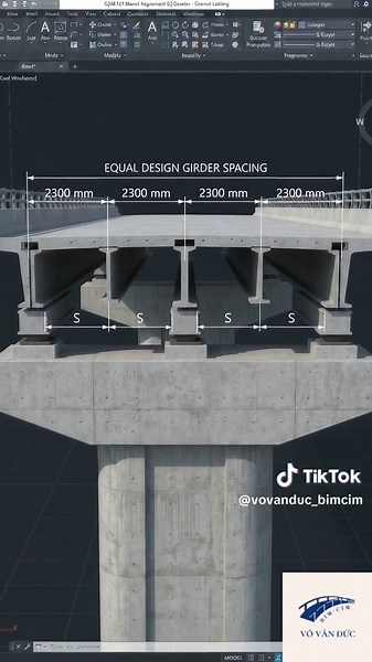Tự động hóa BIM cầu không dừng ở bản mặt cầu. Tiếp theo là dầm chủ. ⚙️ Với cầu dầm giản đơn sử dụng dầm I bê tông cốt thép dự ứng lực, tool có thể hỗ trợ tự động đặt dầm theo hình học cầu, tim tuyến, vị trí gối và khoảng cách bố trí thiết kế. Revit API → Girder Placement Tool → Prestressed I-Girder Bridge#bim #cim #dynamo #revit #revitapi #infraworks #infrastructure #civil3d #ACC #infraworks2025 #CIM #BIM #civilengineering #DeoCa #dynamorevit #deocagroup #VoVanDuc_BIM #Bridge #AEC #api