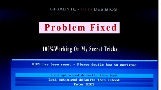 How to fix the error: BIOS has been reset - Load Optimized Defaults > Ngolongtech