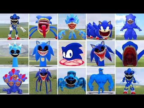 I PLAYED DEATHMATCH GAME WITH ALL SONIC TAPES FAMILY VS SONIC SPRUNKI FAMILY in Garry's Mod!