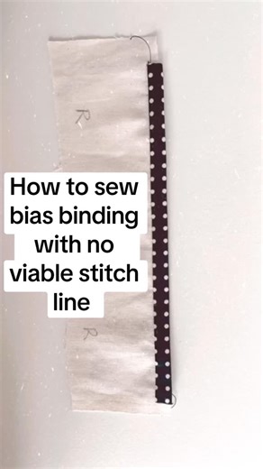 50 reactions · 12 shares | How to sew bias binding without having a visible line of stitching #sewing #sewingtuorial #learntosew | Holly Dennett sewing blog | Facebook