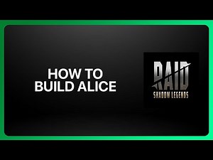 How To Build Alice In Raid Shadow Legends ! Tutorial