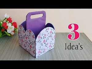 Transforming Cardboard into Beautiful Baskets | DIY Easy Cardboard craft |
