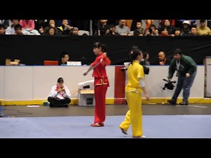 [HD] 10th WWC - Women's Duilian CHN, Gold - 9.82 Wushu Fight