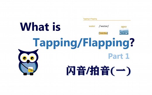 【语言学】闪音/拍音（一）| Tapping or Flapping (Part 1)