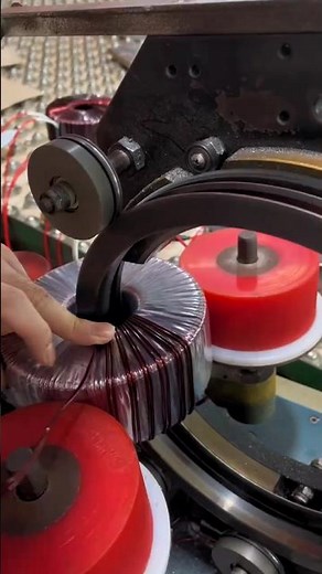 Toroidal Transformer Winding: Precision Coil Wrapping Machine in Action