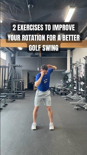2 exercises to improve your rotation for a better golf swing #golf