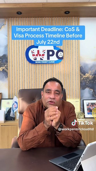 CoS & Visa Process Timeline: Important Deadline Ahead