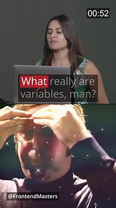 Variables are less of a box 📦, and more of a pointer 👈 #JavaScript #LearnToCode #CodeNewbie #WebDev #Programming #Coding Take your first steps into the wide world of JavaScript and walk away with the core skills needed to become a professional JavaScript programmer! Through a series of hands-on projects, you’ll learn the building blocks to write dynamic websites. https://frontendmasters.com/courses/javascript-first-steps/?utm_source=social&utm_medium=facebook&utm_campaign=jsvariables | Fronten