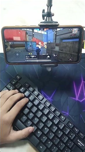 mobile me keyboard karke game kaise khele mouse connect#video#shorts