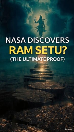 NASA Discovers Ram Setu? (The Ultimate Proof) 🏹 #ramsetu #ramayan #nasa #sanatan #dwarka
