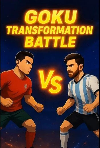 RONALDO VS MESSI- GOKU TRANSFORMATION BATTLE ⚡️🔥