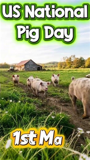 US National Pig Day 1 March #pig #usa #shorts #March