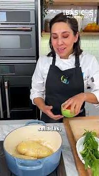 The original recipe for Mexican Tlalpeño broth, full of homemade flavor
