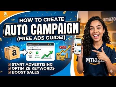 How to Create Amazon Auto Campaign Step-by-Step | Amazon PPC Tutorial 2026