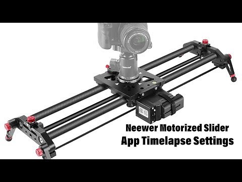 Motorized Neewer Slider - Time lapse Settings