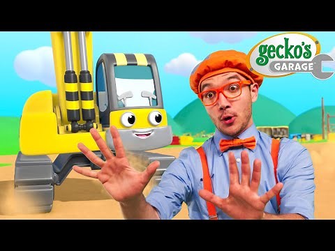 The Excavator Song | Gecko's Garage Songs｜Kids Songs｜Trucks for Kids