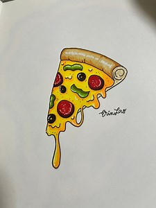 321K views · 2.1K reactions | How to draw a pizza  #pizzadrawing #drawingideas #drawingtutorial #artforkids #artforbeginners #easydrawing #howtodraw | Erin Lao | Facebook