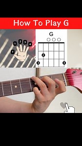 1.7K views | How to play G major in open position #guitarlessons...