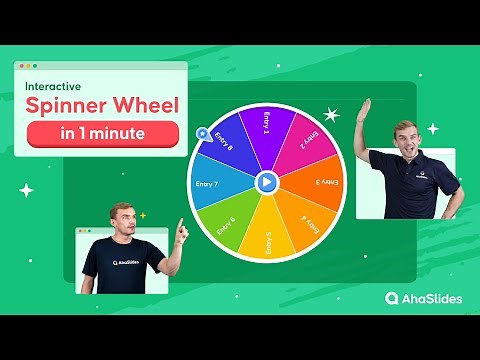 [1 Minute] How to Set Up an Interactive Spinner Wheel | AhaSlides