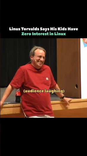 Linus Torvalds Says His Kids Have Zero Interest In Linux #shorts #linux #opensource #knowledge