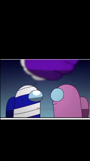 blue and pink #animation #rodamrix #amongus