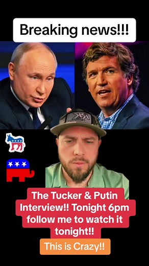 Watch the Tucker & Putin Interview Live Tonight at 6pm!