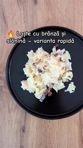 🔥 Laște cu brânză și slănină – varianta rapidă 🤤