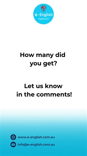 The e-English Pronunciation Challenge is ON! 🤯 Say Colonel, Choir, and Rhythm in under 3 seconds! This quick test highlights the exact phonetic tricks and silent letters that challenge even advanced learners. Mastering these tricky sounds is key to boosting your overall Speaking fluency and clarity scores. Ready to test your accuracy? Drop Your Score Below! Follow us for the next challenge and expert pronunciation tips! Expert guidance delivered by www.e-english.com.au #PronunciationChallenge #