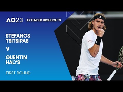 Stefanos Tsitsipas v Quentin Halys Extended Highlights | Australian Open 2023 First Round