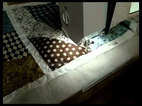 Free Motion Quilting on your Home Machine - Stars and Loops