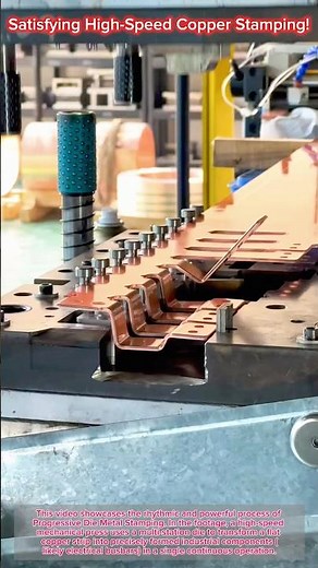 Satisfying High-Speed Copper Stamping! ⚡️ #manufacturing